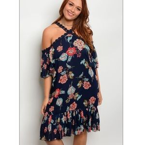 ***HOST PICK*** NWT Cold Shoulder  Floral Midi